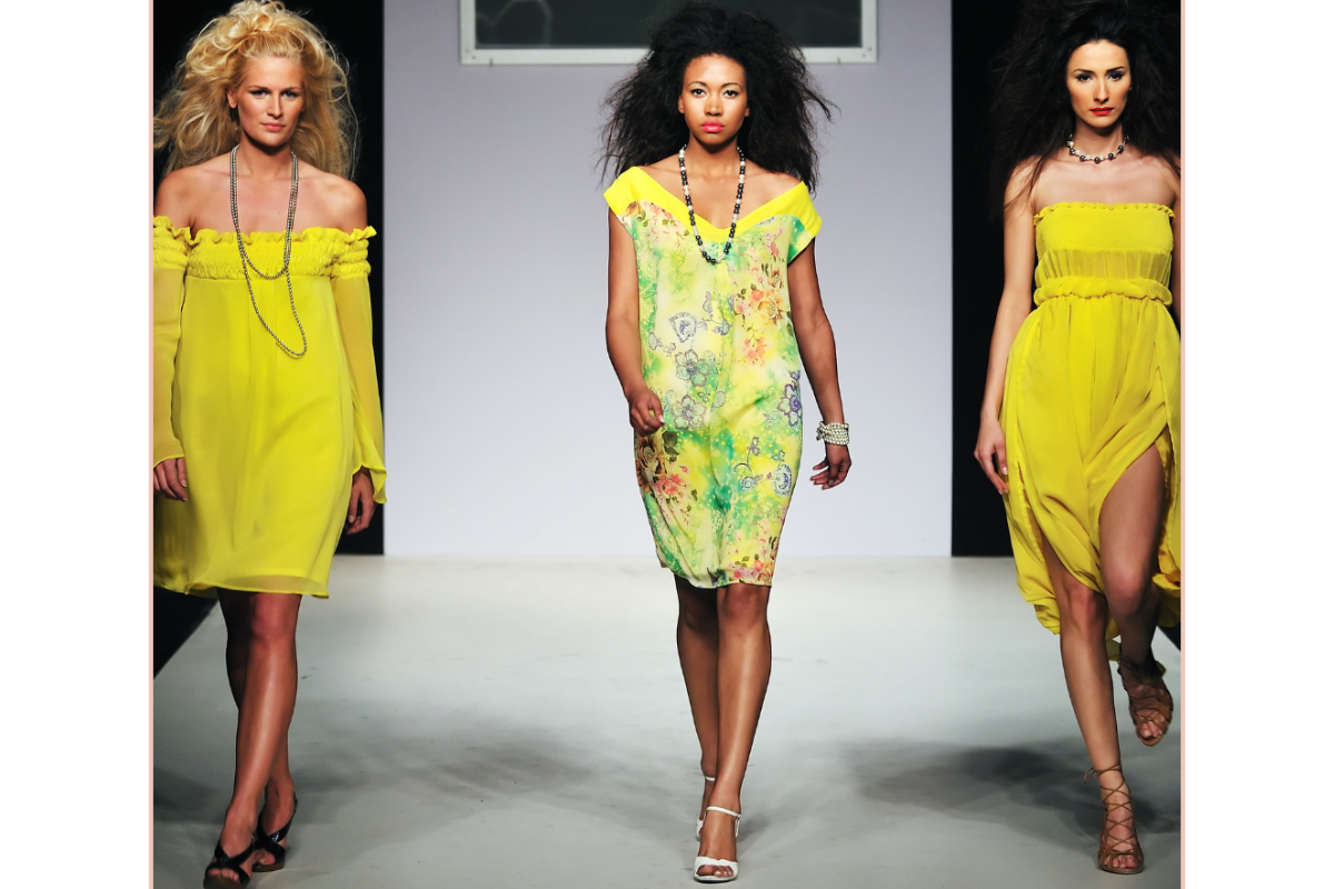 Cover photo of three women in yellow dresses for blog post Fashionably Early at http://stylishcreativeyou.com