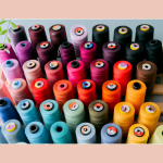 Vivid colors of thread