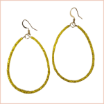 Yellow Seed bead hoops handmade by gemdesignsllc.com