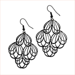 Black Filigree Handmade Earrings by http://gemdesignsllc.com