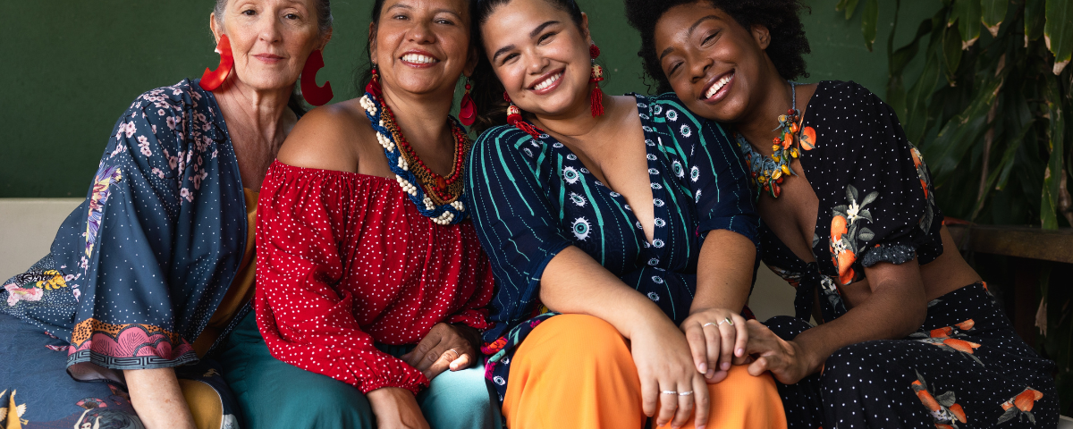 What's next? A group of four women of different ethnicities.