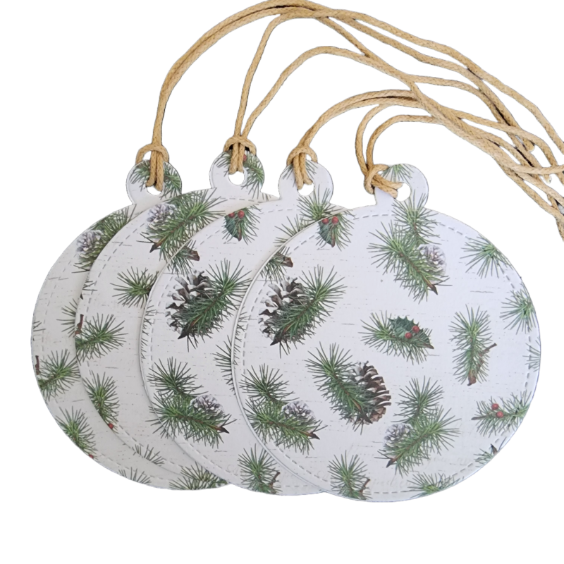 CHRISTMAS PINE TAGS