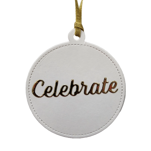 CELEBRATE GOLD FOIL TAG