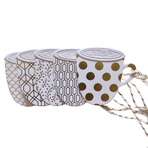 Opulence Gold Mug Gift Tag Set
