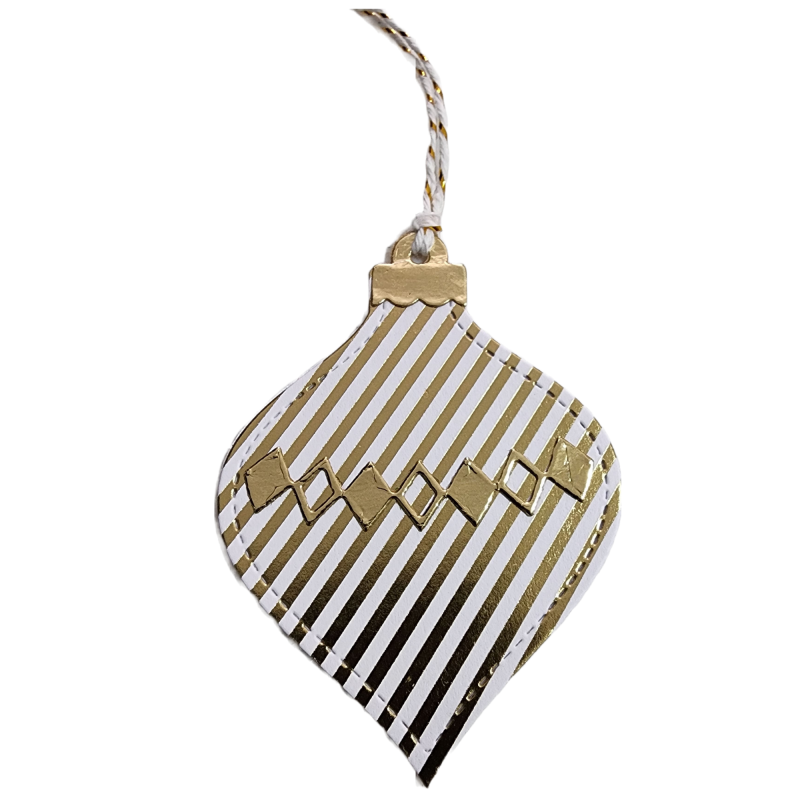 Opulence Striped Bell Tag