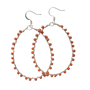 ORANGE WIRED HOOPS