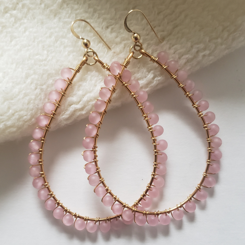 PINK WIRED HOOPS - Image 2