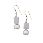 ROSE QUARTZ PEARL DANGLES 2