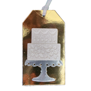 WEDDING CAKE GIFT TAG