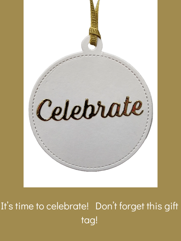 Celebrate handmade gift tag