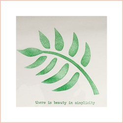 There is beauty in simplicity blank notecard