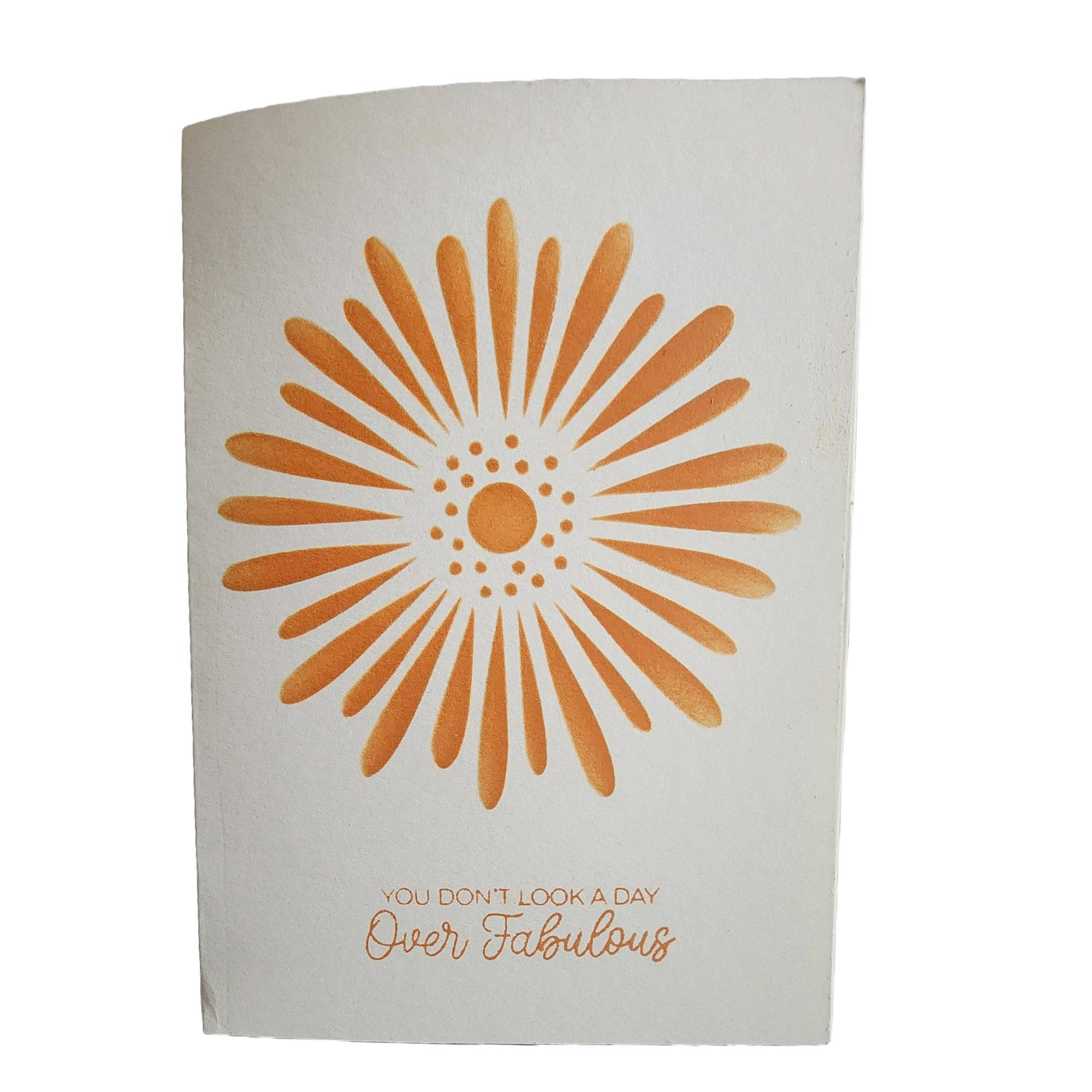 You Don't Look A Day Over Fabulous Blank Handmade Notecard