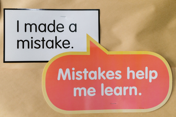 Helpful Words. I made a mistake. Mistakes help me learn.