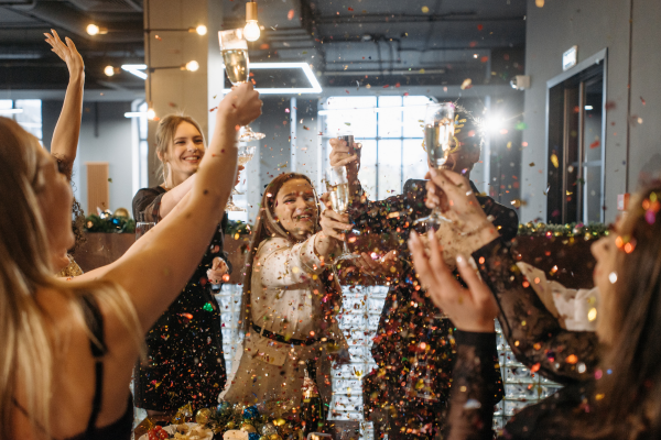 People celebrating