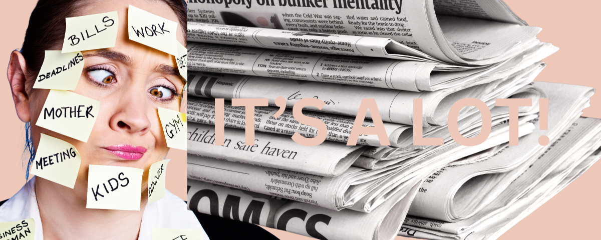 A woman with many responsibilities that can stress her out. And then the news......