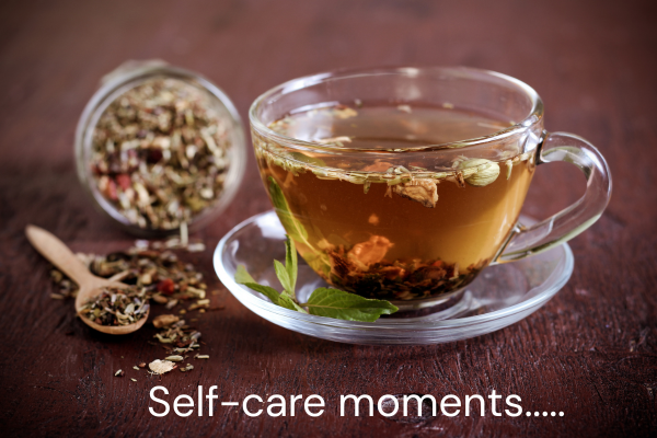 Cup of tea for self-care moments