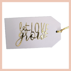 Let Love Grow Plant Lover Tag