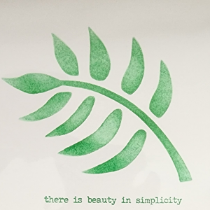 WHY THOUGHTFUL DETAILS MATTER MORE THAN EVER 6 there is beauty in simplicity blank notecard. Monstera plant front.