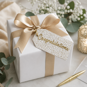 TRUST WHAT YOU'VE LEARNED 5 Congratulations gift tag.